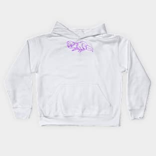 dino_020-purple Kids Hoodie